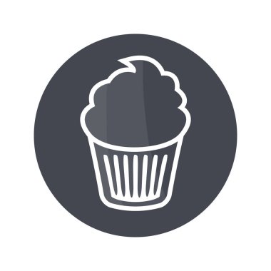 Cupcake 'in vektör çizimi