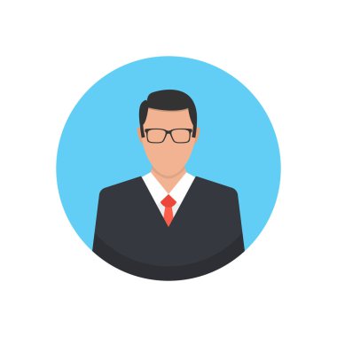 erkek avatar simge vektör çizim