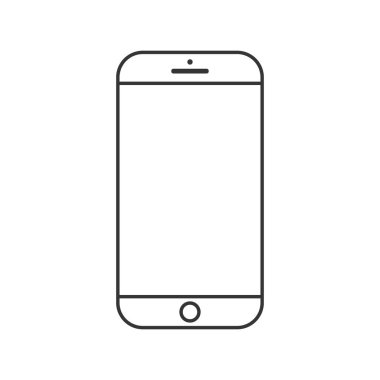 basit akıllı telefon vektör illüstrasyon 