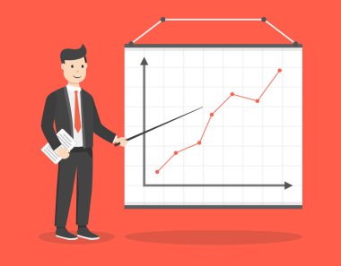 gelir programı yakın işadamı vektör Illustration