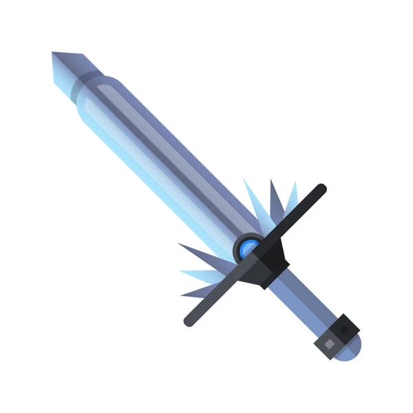 Vektor Illustration Von Cartoon Spiel Schwert — Stockvektor