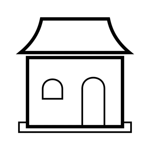 Векторна Ілюстрація Простого Значка Будинку — стоковий вектор