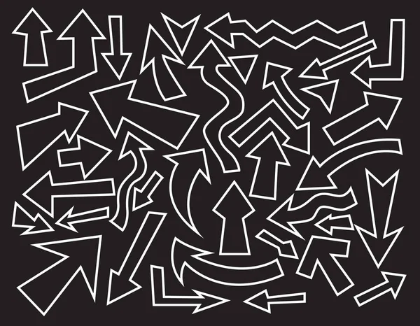 Illustration Vectorielle Fond Des Flèches Abstraites — Image vectorielle