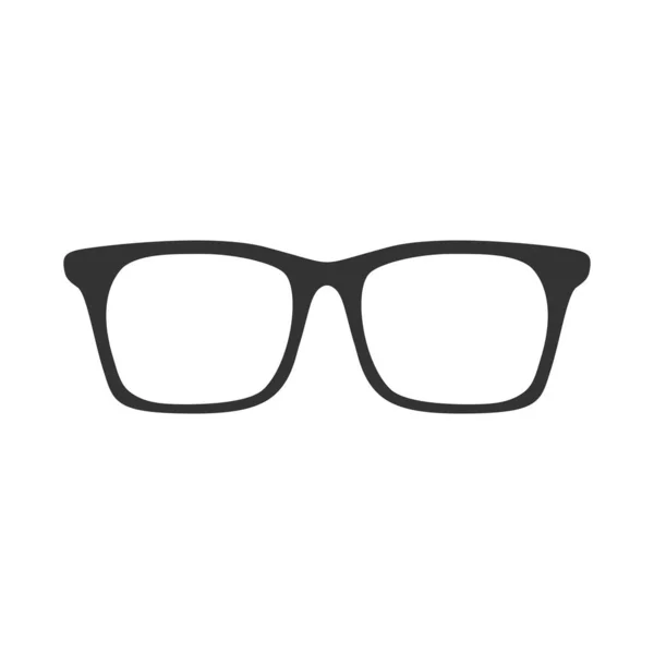 Vektor Glasögon Platt Ikon — Stock vektor