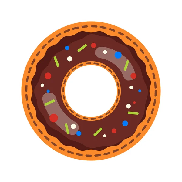 Illustration Vectorielle Beigne Chocolat — Image vectorielle