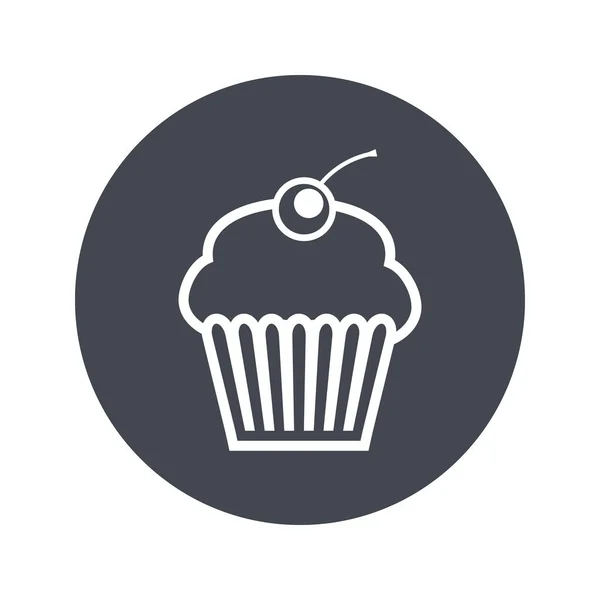 Vector Illustratie Van Cupcake — Stockvector