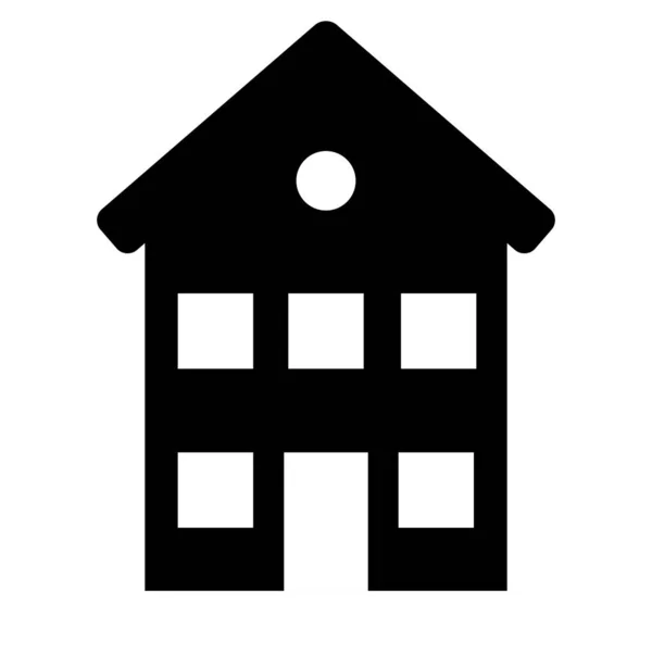 Vector Illustration Simple House Icon — Stock Vector