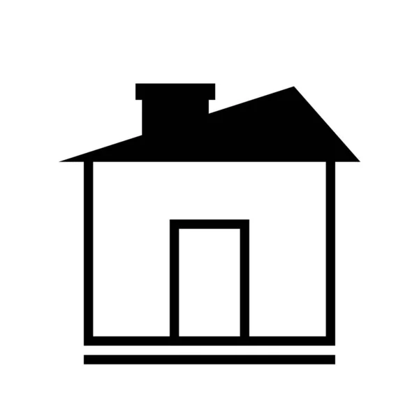 Ilustración Vectorial Del Icono Casa Simple — Archivo Imágenes Vectoriales