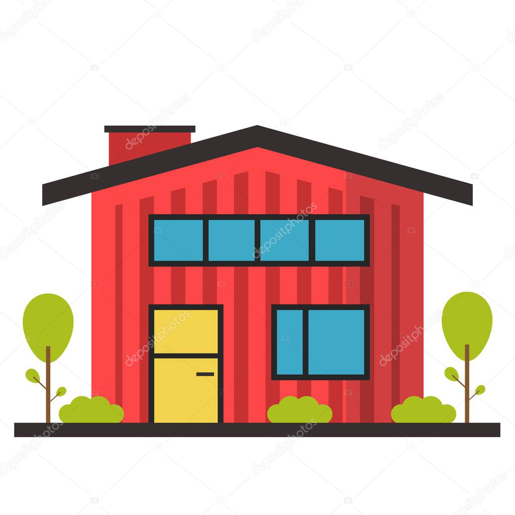 vector illustration of house