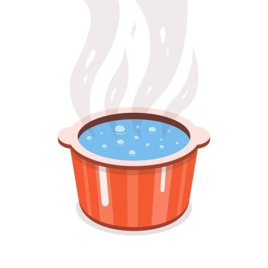 tava kaynar su vektör Illustration