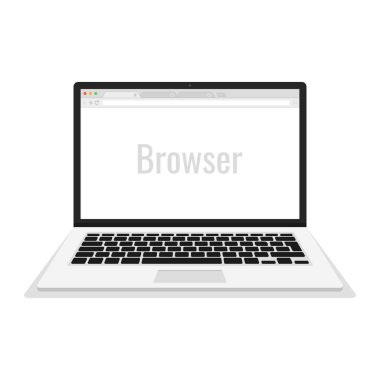 bilgisayar ekranı vektör illüstrasyon, tarayıcı