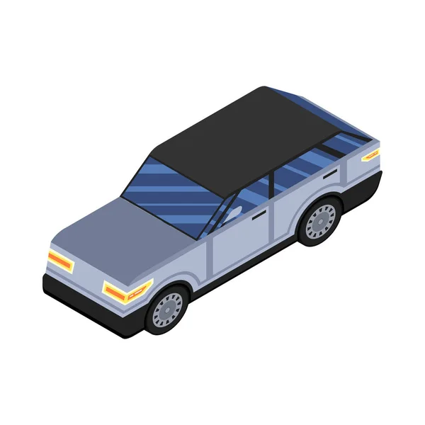 Car Vehicle Web Icon Vector Illustration — Stock Vector