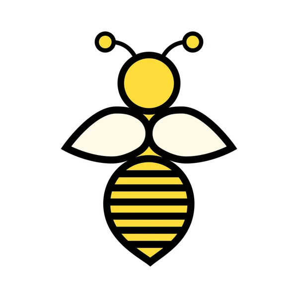 Εικονίδιο Της Μέλισσας Απεικόνιση Διάνυσμα — Διανυσματικό Αρχείο