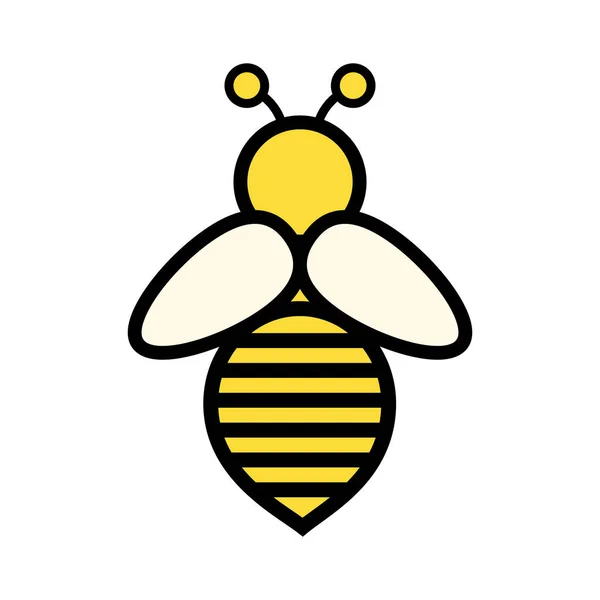 Εικονίδιο Της Μέλισσας Απεικόνιση Διάνυσμα — Διανυσματικό Αρχείο