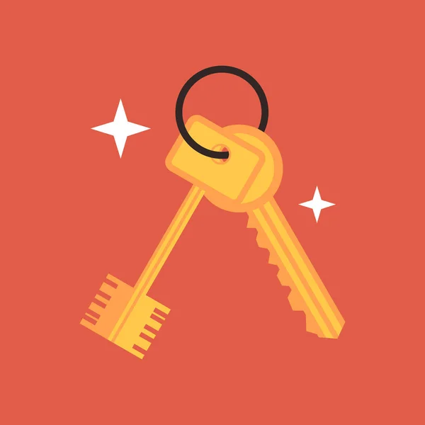 Keys Web Icon Vector Illustration — Stock Vector
