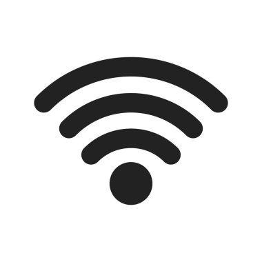 WiFi web simgesi, vektör çizim 