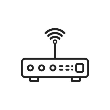 WiFi web simgesi, vektör çizim 