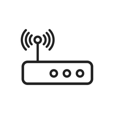 WiFi web simgesi, vektör çizim 
