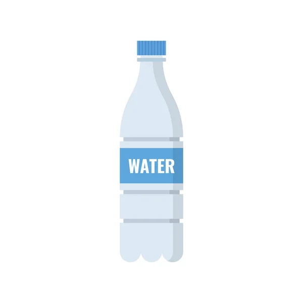 Wasser Plastikflasche Vektor — Stockvektor