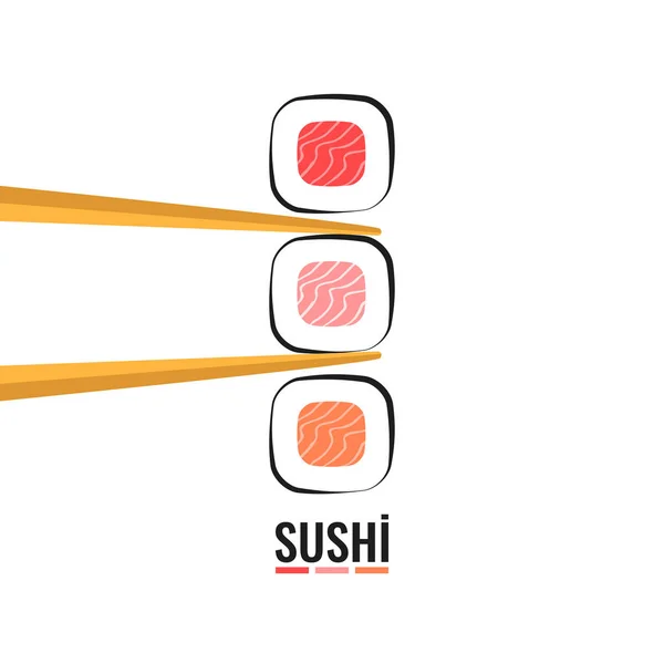 Vektorová Ilustrace Sushi — Stockový vektor