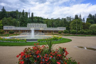 LUHACOVICE, CZECH REUBLIC - 14 Eylül 2025: Güney Moravya 'da Luhacovice, picoresque spa town, Çek Cumhuriyeti