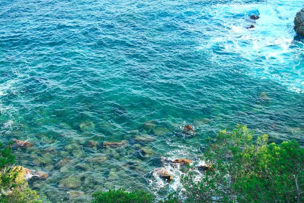 Lloret Mar Tatil Köyündeki Deniz Manzarası — Stok fotoğraf