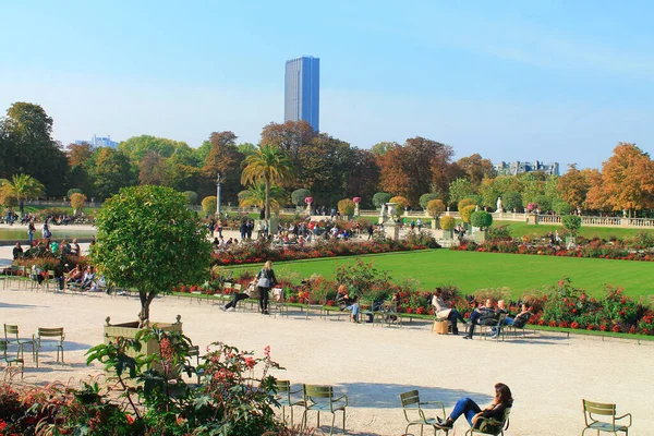 París Francia Septiembre 2018 Vista Del Parque Luxemburgo París Con — Foto de Stock