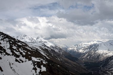 kar dağ Elbrus güzel manzara 