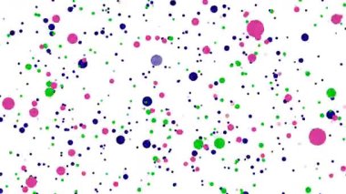 Puantiyeli pembe mavi daireler hareketsiz döngü siyah zemin