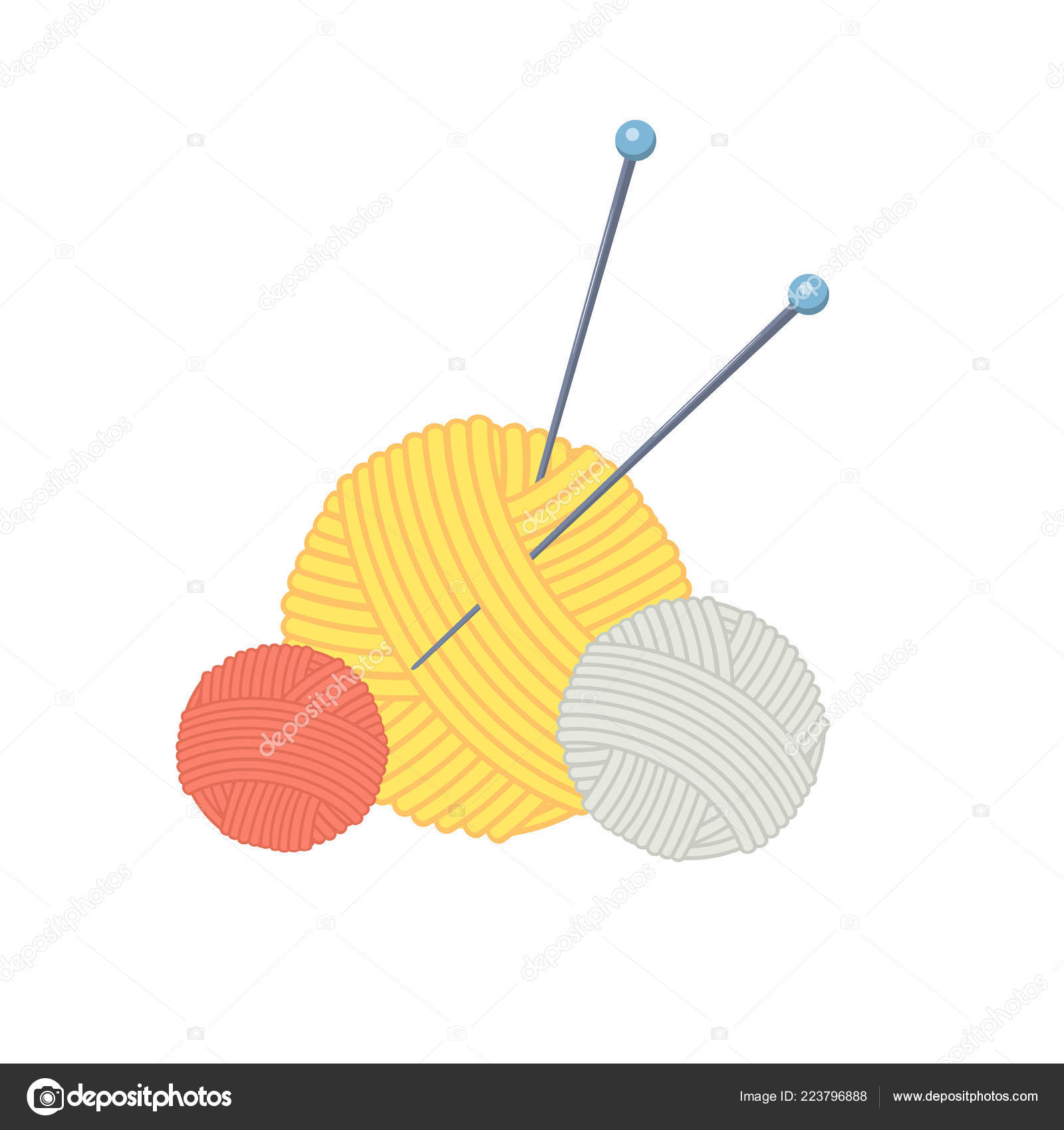 yarn knitting needles