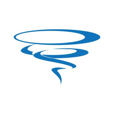 Doğrusal düz stilde simge tornadoları