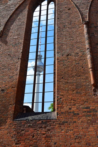 View Berlin Tower Window Church — Stock Photo, Image