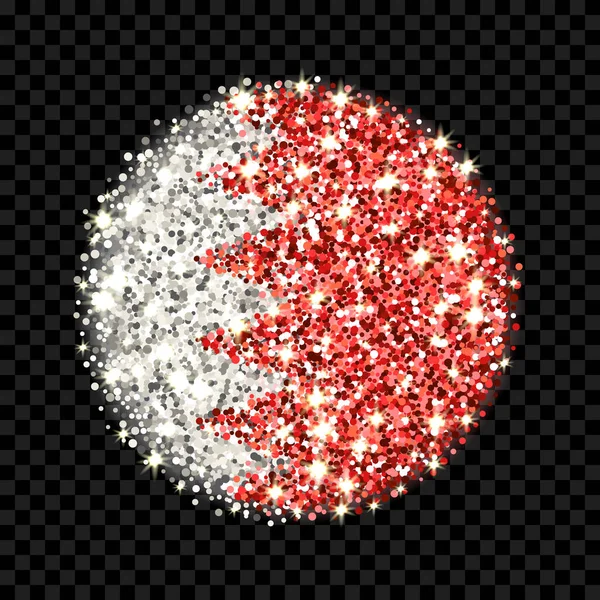 バーレーン王国の旗輝くバッジ キラキラ効果のあるバーレーンの国内色とラウンドアイコン ボタンのデザイン ベクトルイラスト 一連の兆候の一つ — ストックベクタ