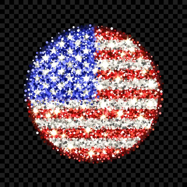 ABD bayrağı parlayan rozeti