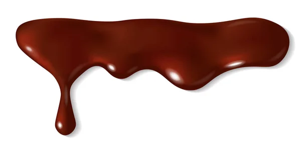 Капающий расплавленный шоколад — стоковый вектор
