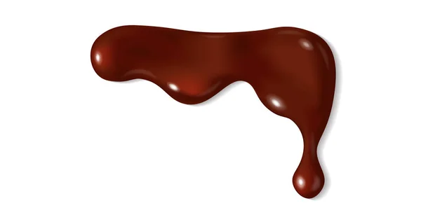 Csöpögő olvadt csokoládé — Stock Vector