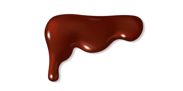 Капающий расплавленный шоколад — стоковый вектор
