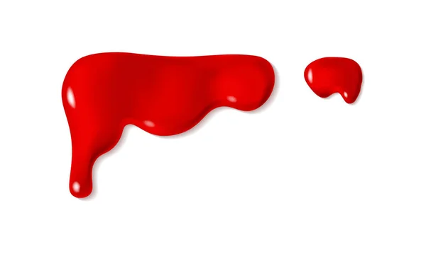 Csöpögő vörös vér — Stock Vector