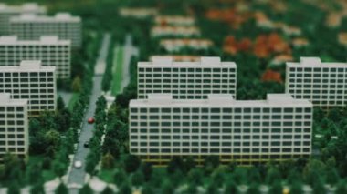 Yerleşim mimari modeli. Yeni binalar model mühendislik