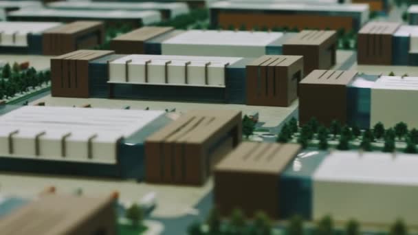 Modèle d'architecture de quartier industriel pour la présentation des entreprises — Video