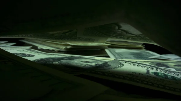 Національна паперова валюта США. Американські банкноти в сто доларів. — стокове фото