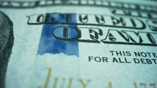 Dinheiro em dinheiro. Nota de 100 dólares. Moeda em papel nacional dos EUA. — Fotografia de Stock