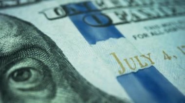 Amerikan ulusal para birimi. 100 dolar daha yaklaş. Amerikan parası.