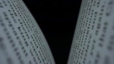 Sayfaları kitapla kapatıyoruz. İngilizce metin ile Dolly kitap sayfaları vurdu