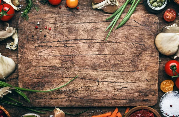 Jedzenie Gotowanie Podłoże Składniki Przygotowaniu Potrawy Wegańskie Warzywa Korzenie Przyprawy — Zdjęcie stockowe