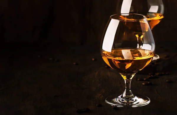 Armagnac Franse Druivenbrandewijn Sterke Alcoholische Drank Stilleven Vintage Stijl Selectieve — Stockfoto