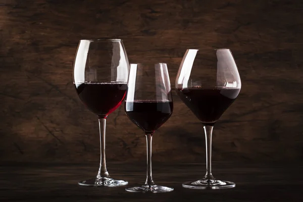 Seleção Vinho Tinto Degustação Vinhos Vinhos Tintos Secos Semi Secos — Fotografia de Stock