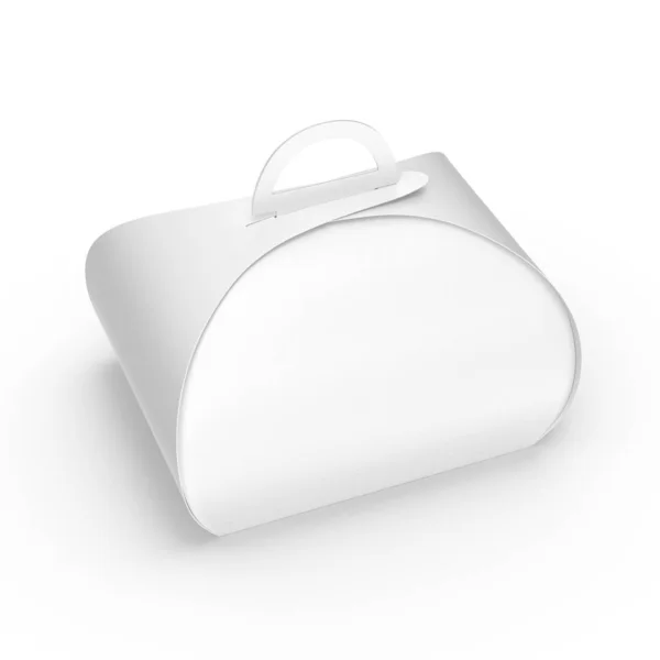 Caja Papel Laminado Para Embalaje Blanco — Foto de Stock