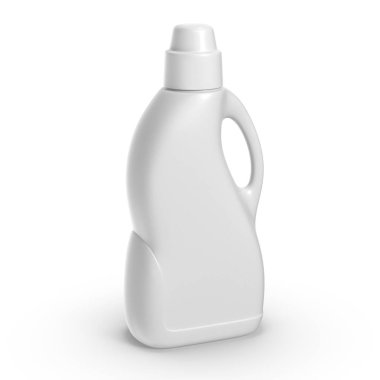 Sıvı için beyaz plastik şişe