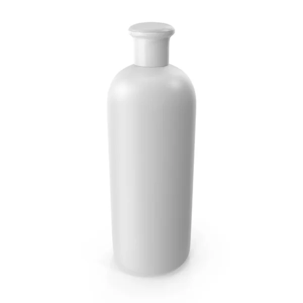 Garrafa Plástico Branco Para Líquido — Fotografia de Stock
